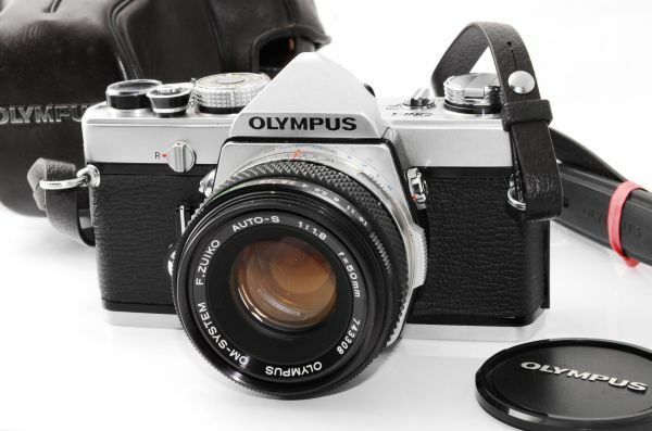 ★良品★ オリンパス OLYMPUS OM-1 ボディ シルバー + レンズ F.ZUIKO AUTO-S 50mm F1.8 ★シャッター全速 露出計 OK★ #M83160180