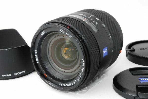 ★極上美品★ ソニー SONY Carl Zeiss Vario-Sonnar T* DT 16-80mm F3.5-4.5 ZA SAL1680Z Aマウント ★レンズフード付き★ #M53190200