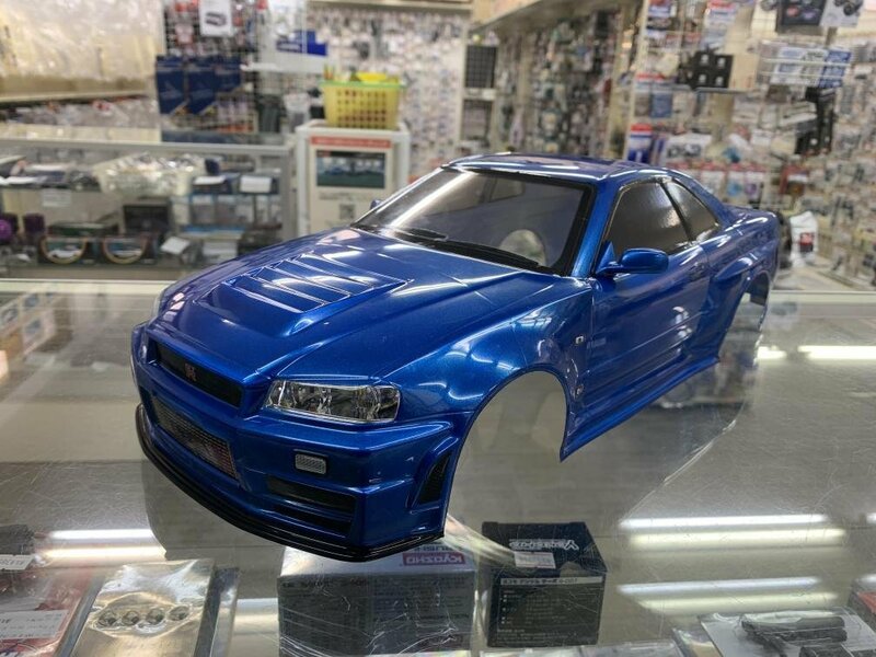 当店オリジナル塗装済みボディ タミヤ 1/10 ニスモ R34 GT-R Zチューン