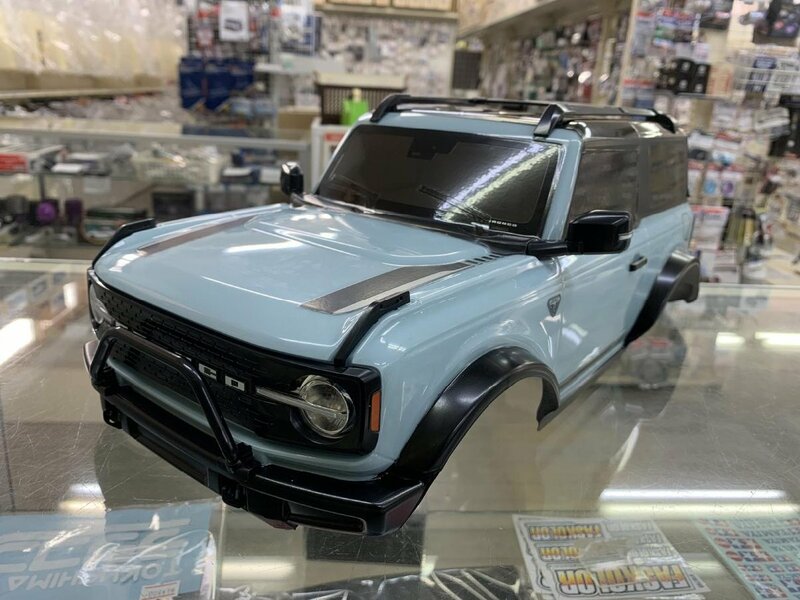 当店オリジナル塗装済みボディ タミヤ 1/10 フォード ブロンコ 2021 (コルサグレイ/ブラック)