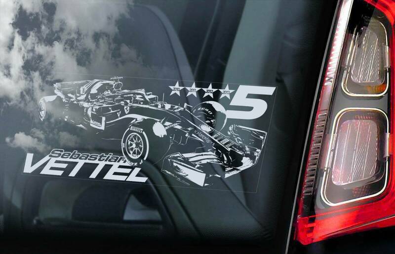 ◆セバスチャン・ベッテル Sebastian Vettel 外張り@カーステッカー 22×10cm@外貼り ステッカー カーステッカー シール F1 B4 3357