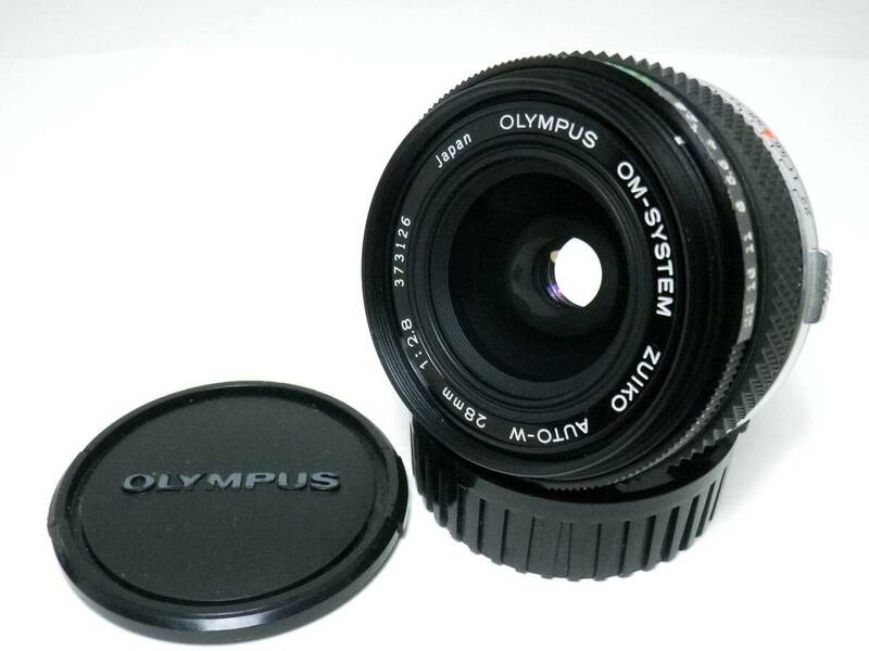OLYMPUS OM-SYSTEM ZUIKO AUTO-W 28mm F2.8 広角 単焦点
