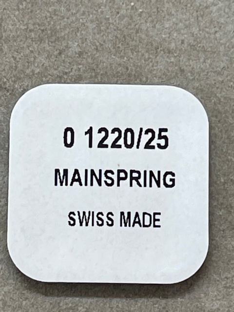 ロレックス　ROLEX ゼンマイ　main spring　キャリバー　1220　1225　　SWISS MADE 社外品