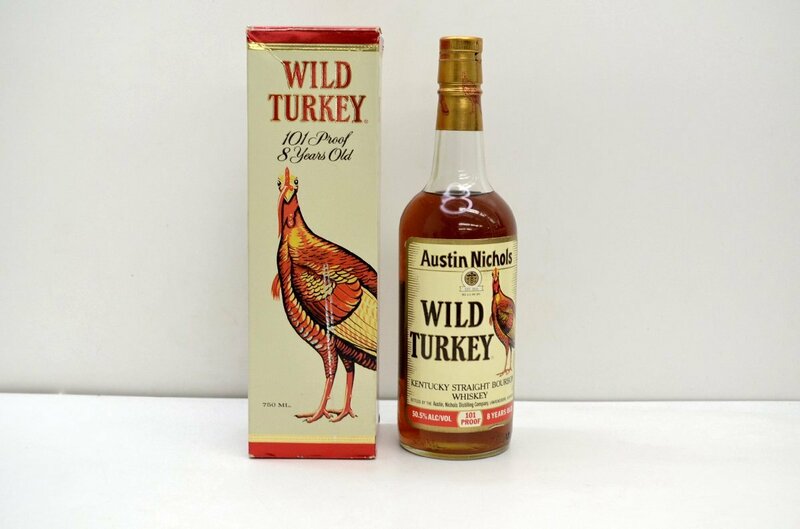 【rmm1】未開栓 WILD TURKEY　ワイルドターキー　8年 101プルーフ 金キャップ バーボン ウイスキー 50.5％ 750ml 箱付き ＊同梱不可