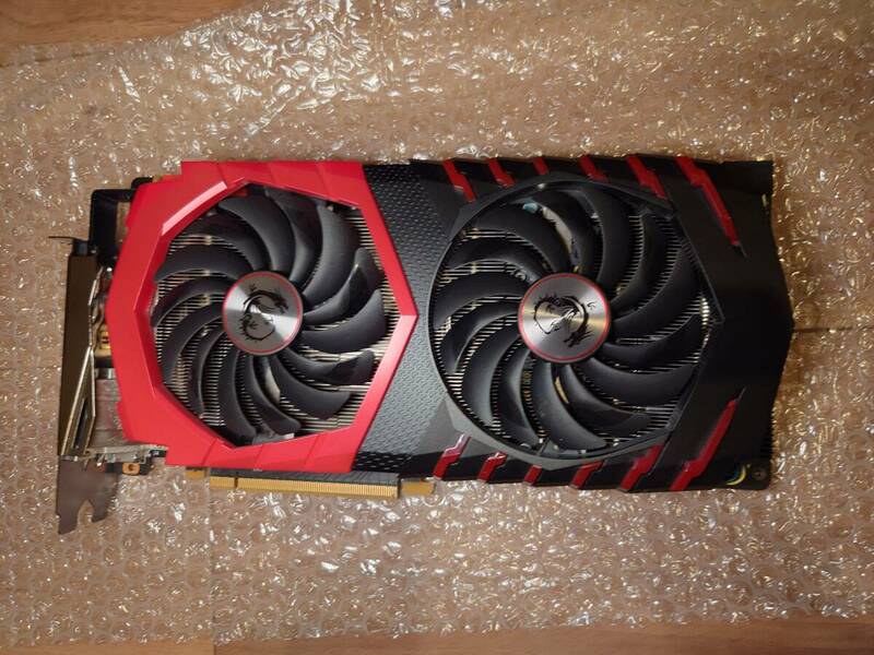 【中古美品】MSI GeForce GTX 1070 GAMING X 8G 『Twin Frozr VI/OCモデル』 グラフィックスボード VD6072