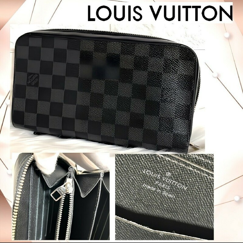 美品 人気商品 LOUIS VUITTON ルイヴィトン ラウンドジップ ジッピーXL 長財布 ダミエ ブラック CA0177