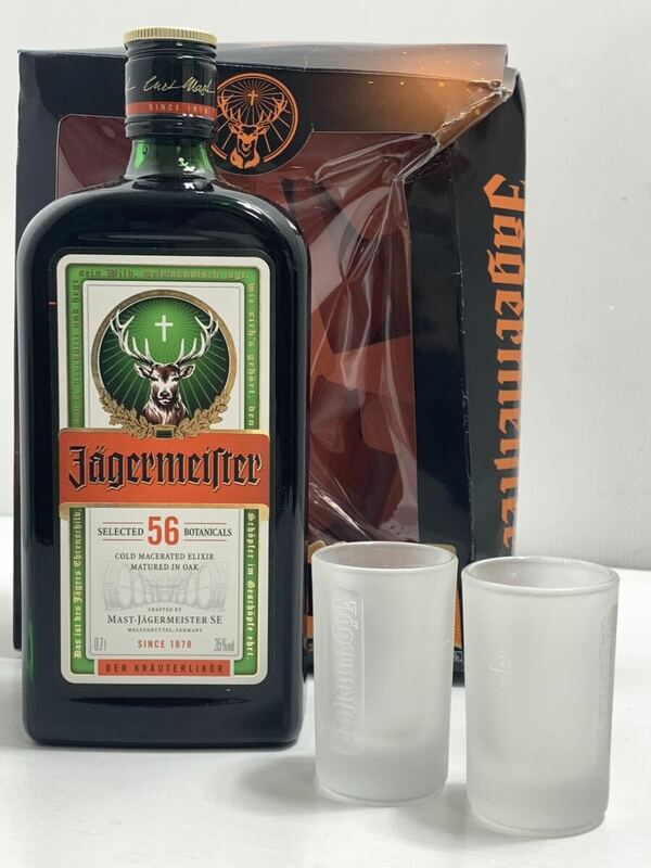 イエガーマイスター　ショットグラスセット　ドイツ JAGERMEISTER 700ml 35%