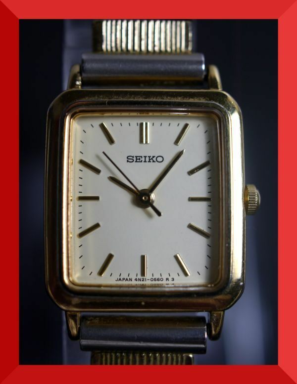 セイコー SEIKO クォーツ 3針 4N21-5120 女性用 レディース 腕時計 x916 稼働品