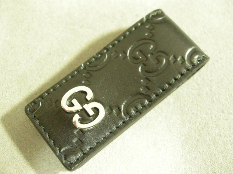 【未使用品】グッチ/GUCCI マネークリップ 札ばさみ カラー：ブラック 財布