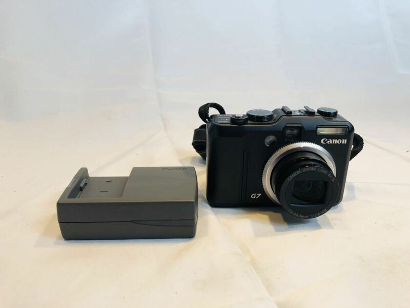 レンズエラー通電ジャンク　Canon Power Shot G7　デジカメ　充電器・バッテリー付属 パワーショット コンパクトデジタルカメラ キャノン