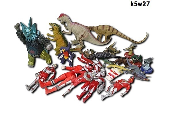 K5w27 おもちゃおまとめ ウルトラマン 怪獣 恐竜 他 異臭あり 60サイズ