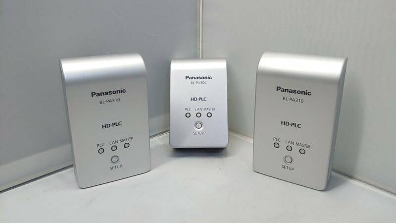 動作確認済 3台セット Panasonic パナソニック HD-PLCアダプター BL-PA300 BL-PA310