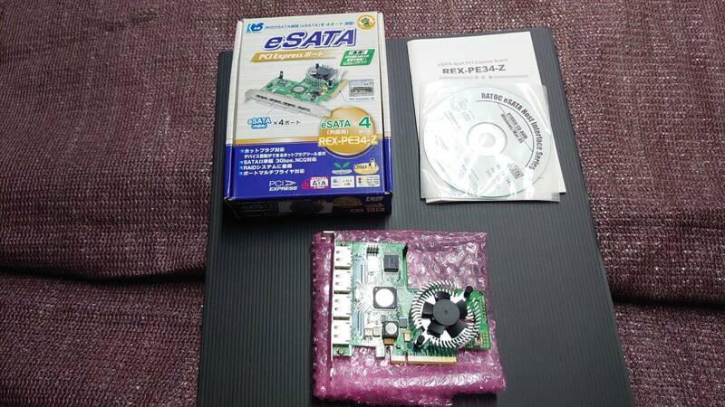 未使用 RATOC Systems ラトック システム eSATA 4ポート PCI Express カード REX-PE34-Z