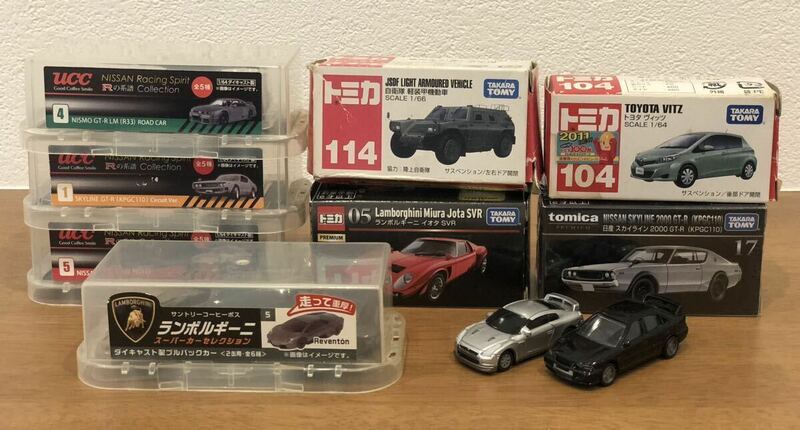 UCC 日産レーシングスピリットSKYLINE GT-R KPGC110 NISMO LM R33 R35 スカイライン ニスモ サントリーコーヒーボス ランボルギーニ 他