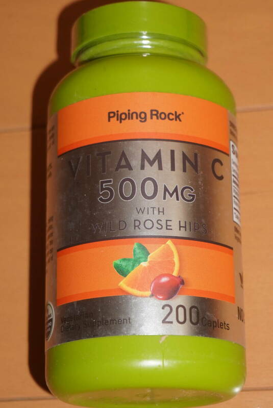 ◎大容量！PR社 ローズヒップ配合ビタミンC 500MG 200カプレット VITAMIN C WILD ROSE HIPS◎