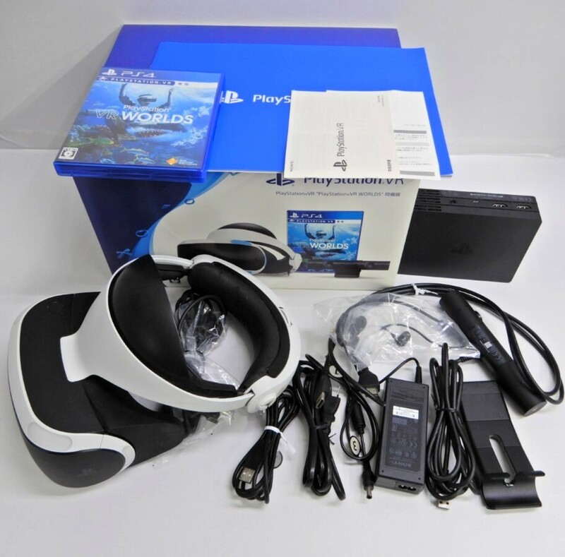 056Z638★【動作未確認☆ジャンク品】PlayStation VR PlayStation VR WORLDS同梱版 CUH-ZVR2 PSVR