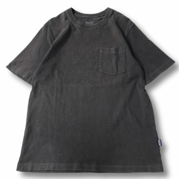 《良品◎》Patagonia パタゴニア★半袖*ポケットTシャツ*カットソー*アウトドア*ブラウン*サイズM(MS3051)◆S60