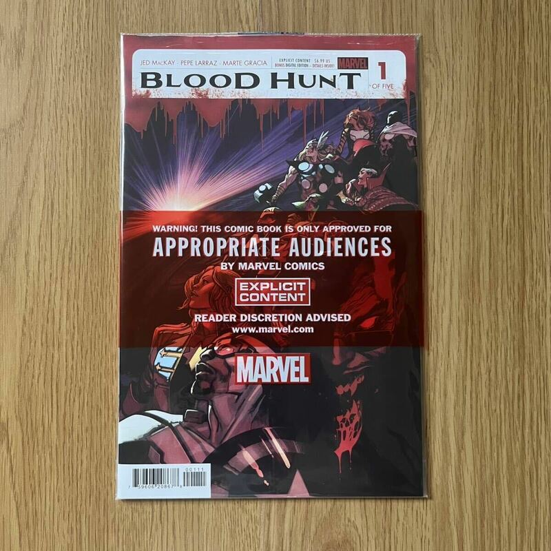 【未開封】Blood Hunt: Red Band #1 アメコミリーフ Unopened ブラッドハント MARVEL COMICS マーベルコミックス Sealed English 英語 洋書