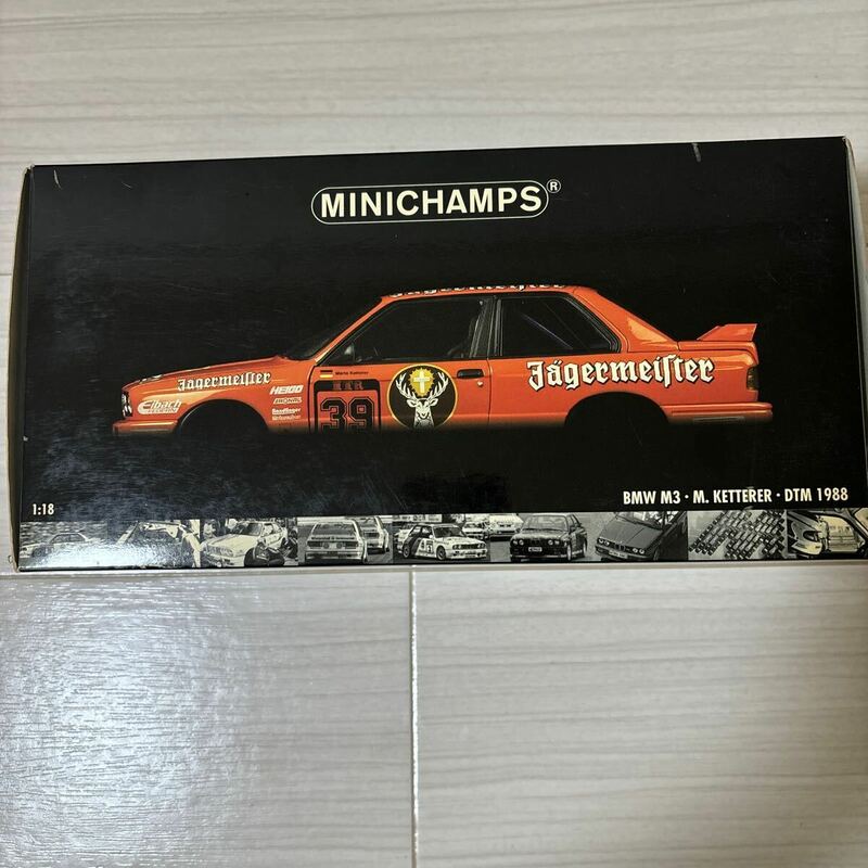 1/18 PMA ミニチャンプス MINICHAMPS BMW M3 DTM 1988 #39 イェーガーマイスター E30 オレンジ
