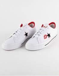 【新品】US9.5(27.5cm) Converse One Star Lips Pro White Skate Shoes cons ホワイト　コンズワンスタープロ　