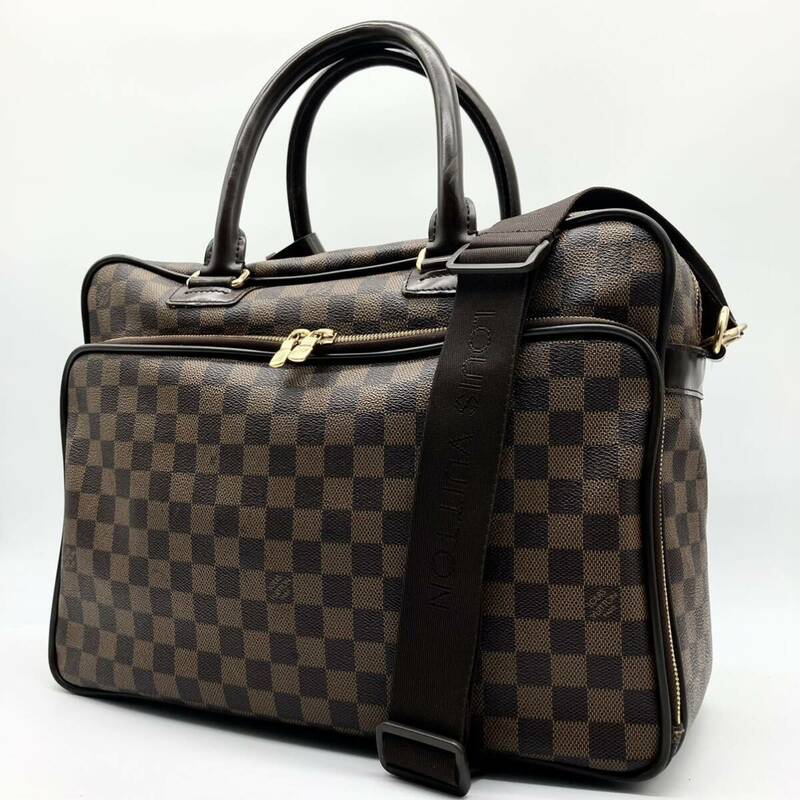 美品　A4 LOUIS VUITTON ダミエ　エベヌ　イカール　2way ビジネスバッグ　ブリーフケース ショルダーバッグ　ルイヴィトン 