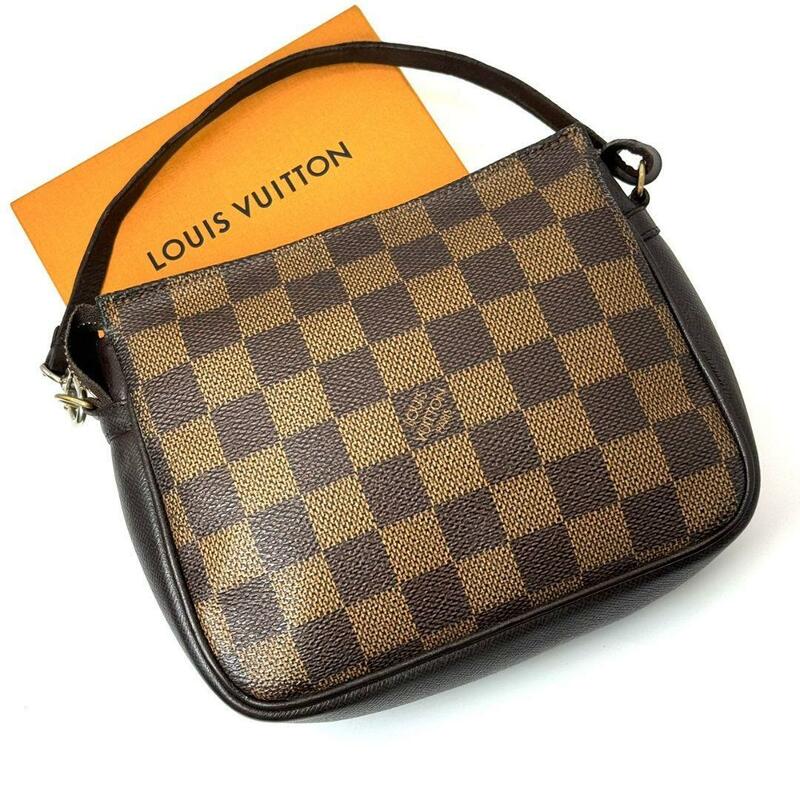 大人気 ルイヴィトン ダミエ トゥルースメイクアップ ポーチ ユニセックス ブラウン N51982 LOUIS VUITTON アクセサリー