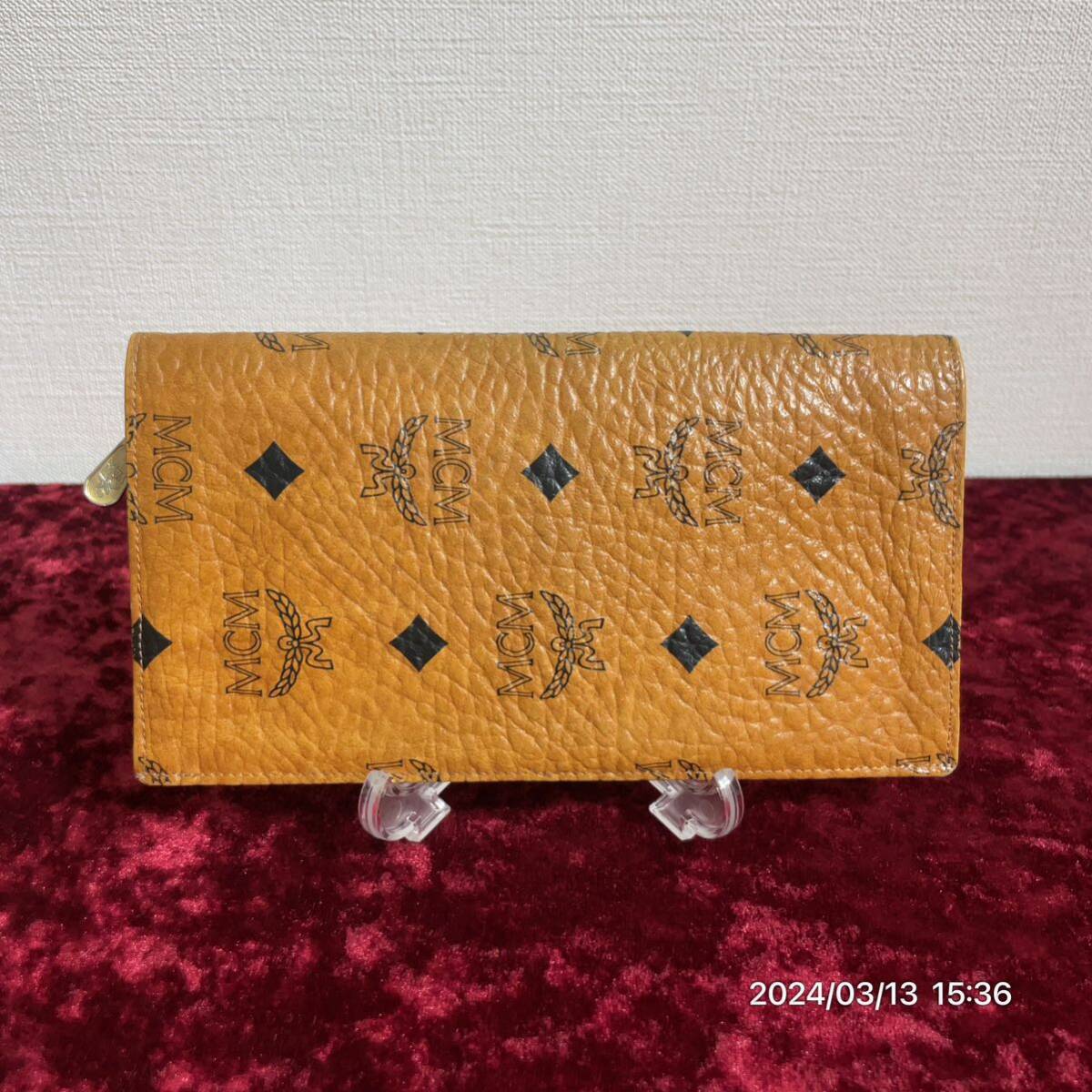 MCM エムシーエム ヴィセスト柄 レザー 革 ウォレット 長財布