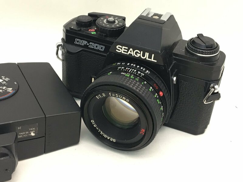 SEAGULL DF-200 / 610 1:1.8 50mm 一眼レフカメラ ストロボ付き ジャンク 中古【UW060259】