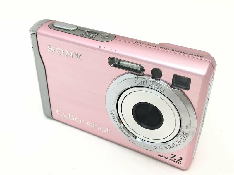 SONY Cyber-shot DSC-W80 / Carl Zeiss Vario-Tessar 2.8-5.2/5.8-17.4 コンパクト デジタルカメラ ジャンク 中古【UW060301】