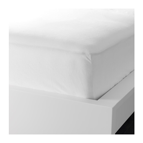 ☆ IKEA イケア ☆ DVALA ドヴァーラ ボックスシーツ, ホワイト ベッドルーム ベッドリネン ＜80x200 cm＞u 2h