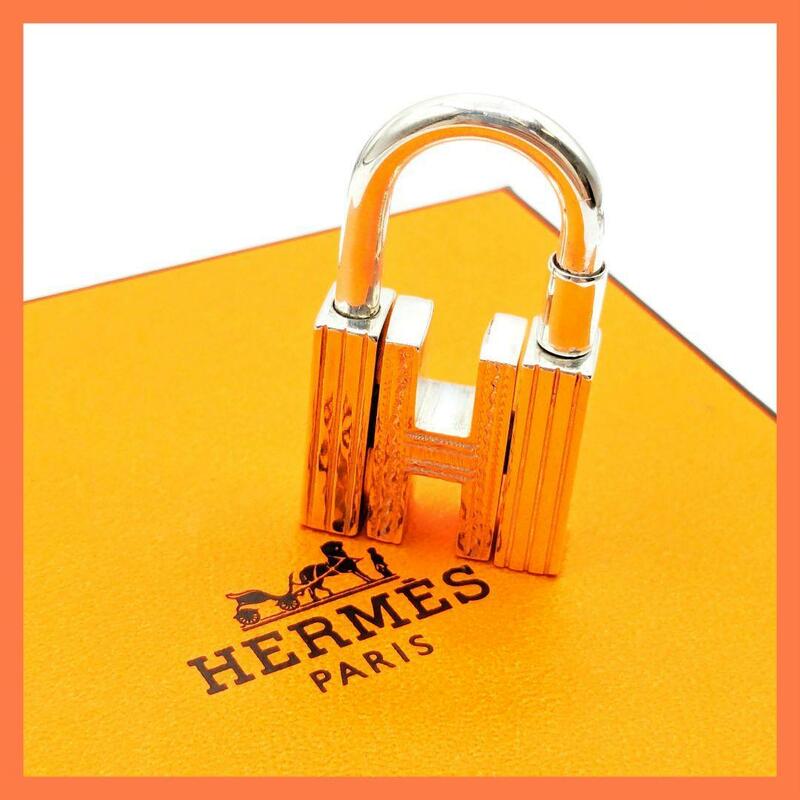 【最終値下げ】HERMES エルメス カデナ トゥアレグ 925 シルバー 南京錠 パドロック チャーム Ag925 SILVER アクセサリー 小物 SV925