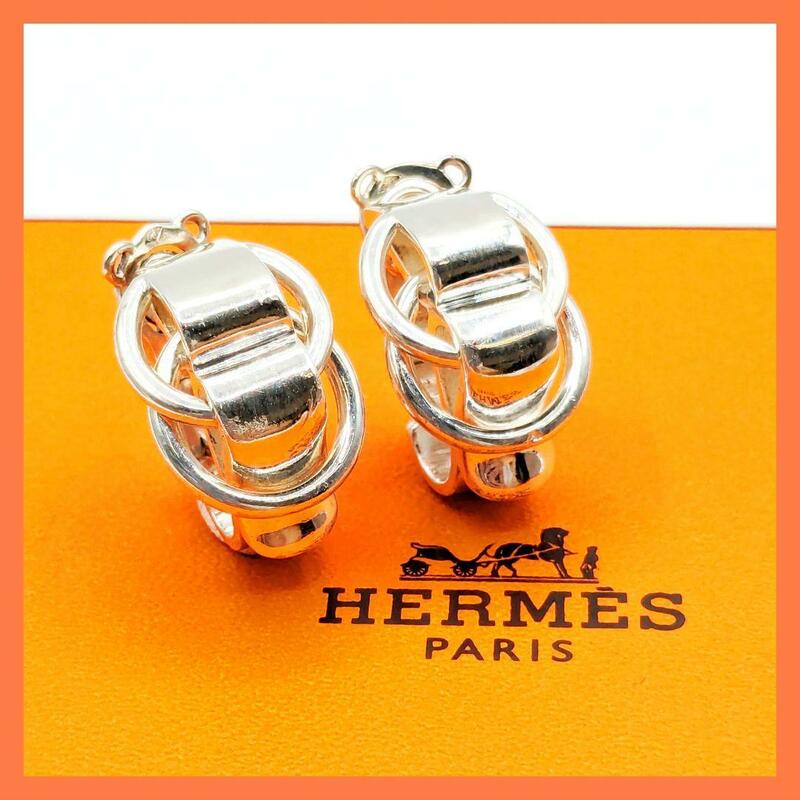 【最終値下げ】HERMES エルメス ドゥザノー イヤリング シルバー 925 SV925 ヴィンテージ OLDHERMES VintageHERMES ヴィンテージ SILVER