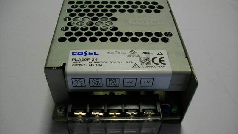 COSELスイッチイング電源 PLA30F-24　出力24V 1.3A 入力AC100-240V　50-60Hz 0.7A 　中古品