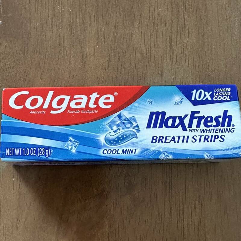 アメリカ 歯磨き粉 Colgate コルゲート MaxFreshマックスフレッシュ ホワイトニング 28g クールミント 旅行 学校 会社 携帯用 新品 未開封
