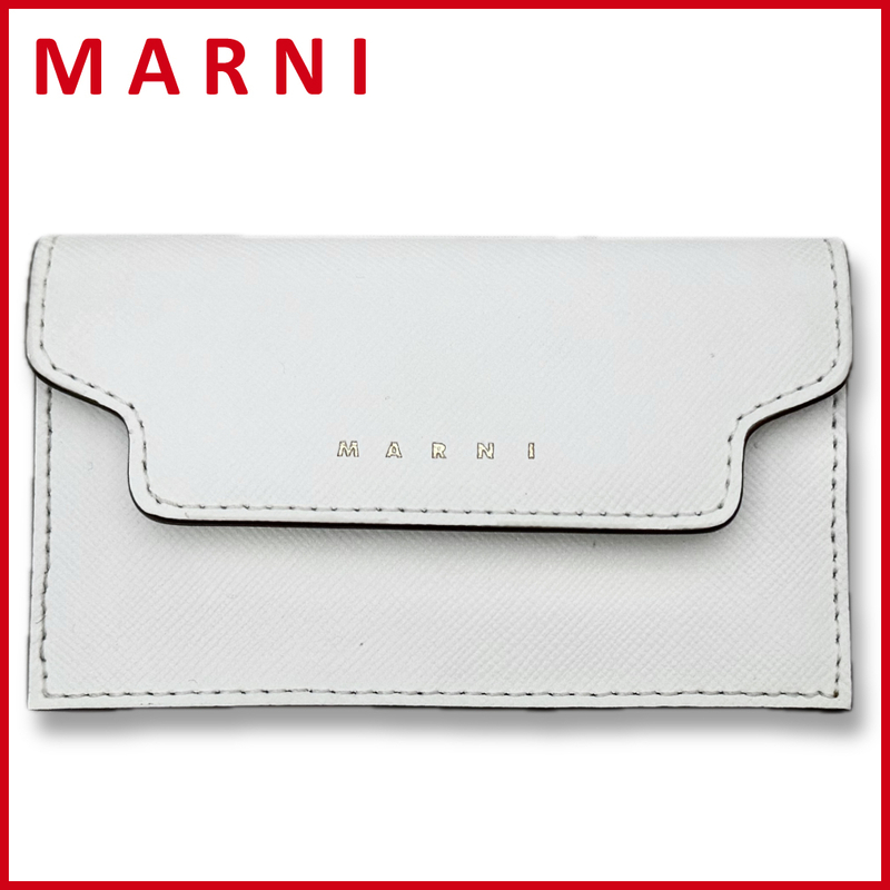 新品マルニ　レザー　カードケース(名刺入れ）　白　MARNI★