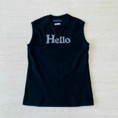 マディソンブルー Hello ハロー Tシャツ ノースリーブ カットソー ロゴT MADISONBLUE IHELLO NO SLEEVE TEE イエナ IENA