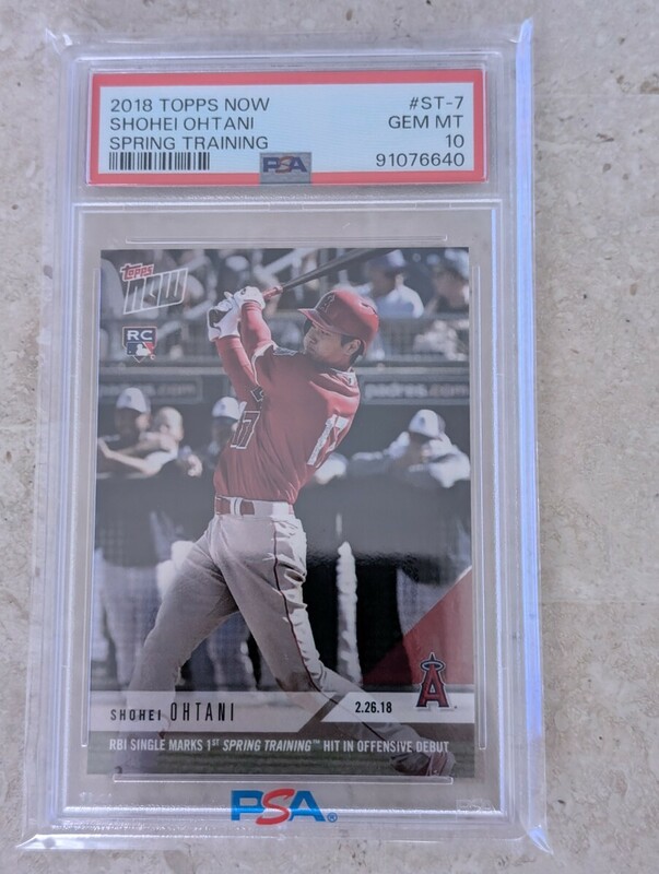 PSA10 2018 TOPPS NOW SPRING TRAINING ST-7 大谷翔平