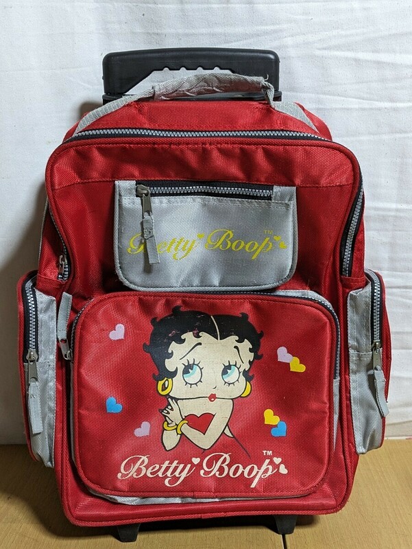 現状品/Betty Boop ベティ・ブープ ベティちゃん キャリーバッグ /ディスプレイ等にお使い下さい