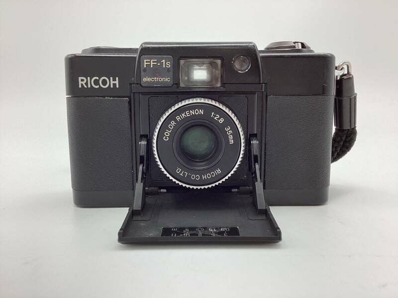 【A62】RICOH リコー FF-1s フィルムカメラ コンパクトカメラ F=2.8 f=35mm 昭和 レトロ ブラック ジャンク
