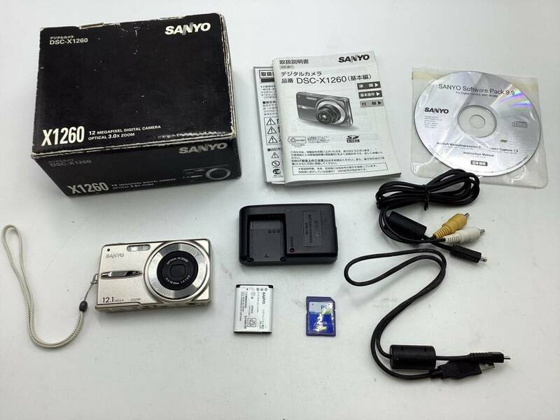 【1912】ジャンク SANYO デジタルカメラDSC-X1260 サンヨー デジカメ 動作未確認 カメラ