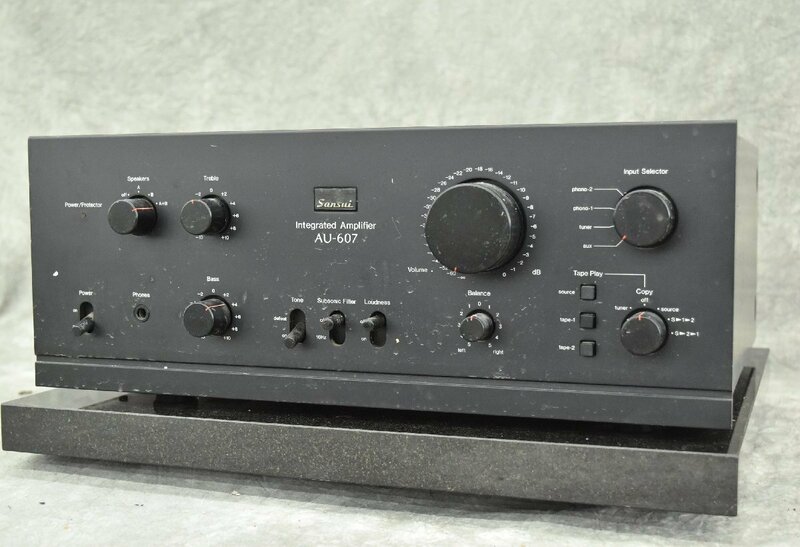 F☆SANSUI サンスイ プリメインアンプ AU-607 ☆難あり品☆