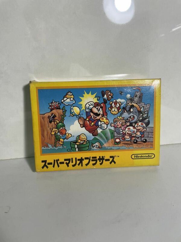 当時物 スーパーマリオブラザーズ ソフト 元箱 説明書 付き ファミコン ゲーム カセット 任天堂 Nintendo 昭和レトロ　動作確認済