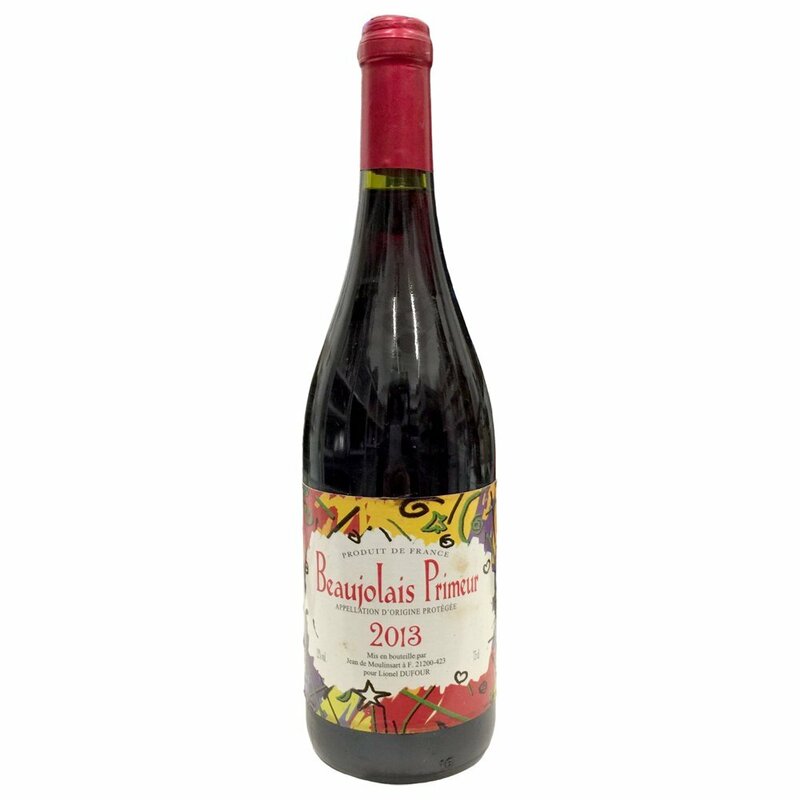 泉店23-1910【未開栓】ボジョレー プリムール 2013 果実酒 赤ワイン 12% 750ml フランスワイン 洋酒 年代物 Beaujolais Primeur 2013