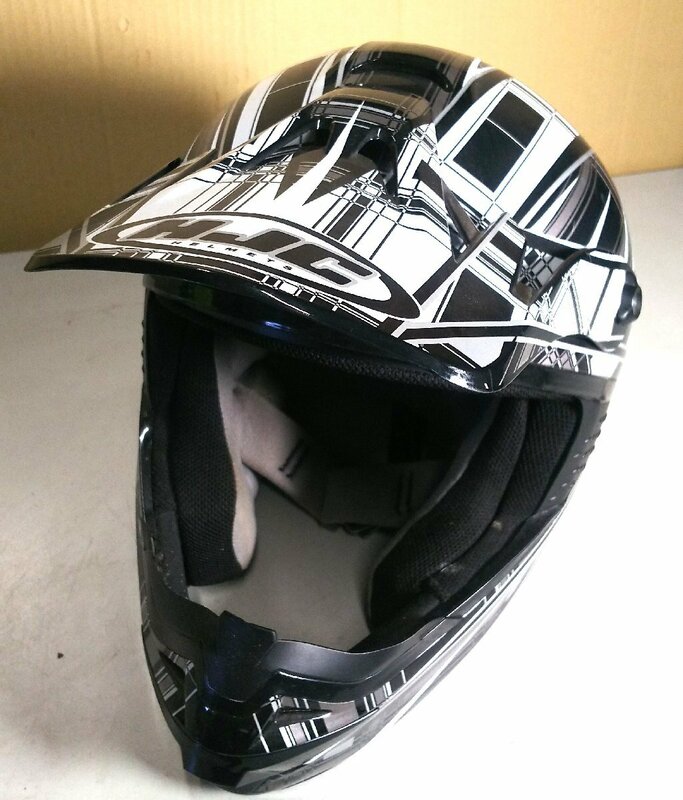 ★HJC ヘルメット Lサイズ CL-MX オフロード 中古品 #06Z2570a43