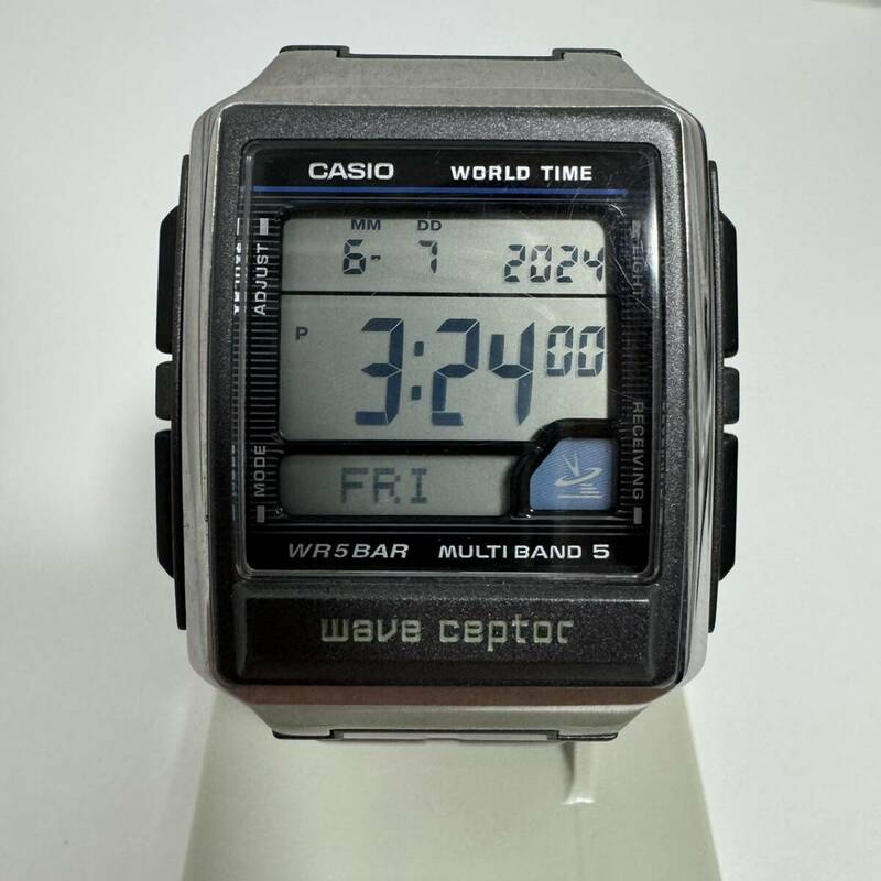 【稼働品】CASIO カシオ 腕時計 wave captor ウェーブセプター WV-59J 
