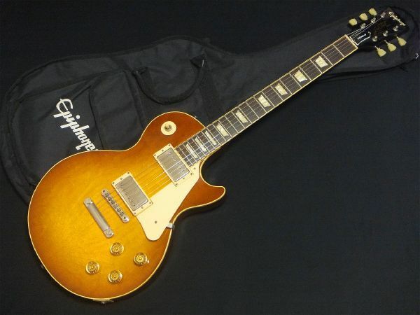 日本製 Epiphone Japan LPS-80 HB Les Paul Standard ハニーバースト ディープジョイント セットネック Gibsonヘッド フジゲン製?