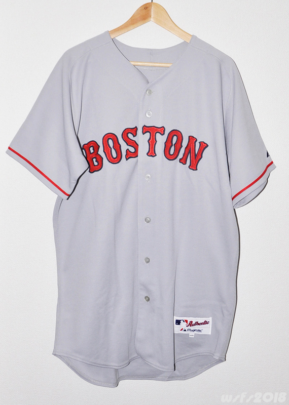 【野球/MLB/USED】ボストンレッドソックス オーセンジャージ #3デビッドウェルズ【Majestic/マジェスティック】red sox wells