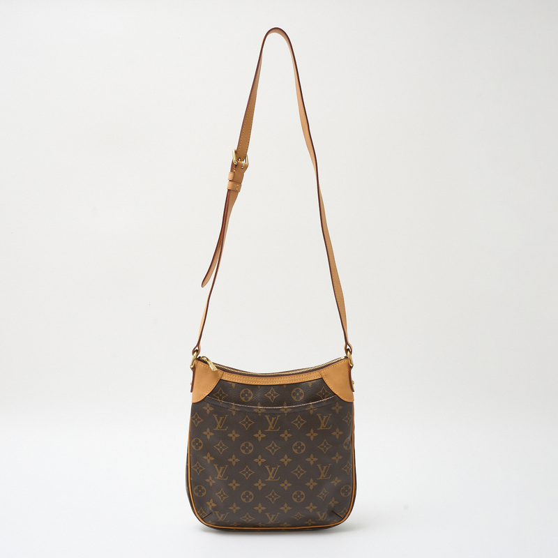 LOUIS VUITTON ルイヴィトン オデオン PM M56390 クロスボディ ショルダーバッグ モノグラム×レザー ブラウン カジュアル レディース