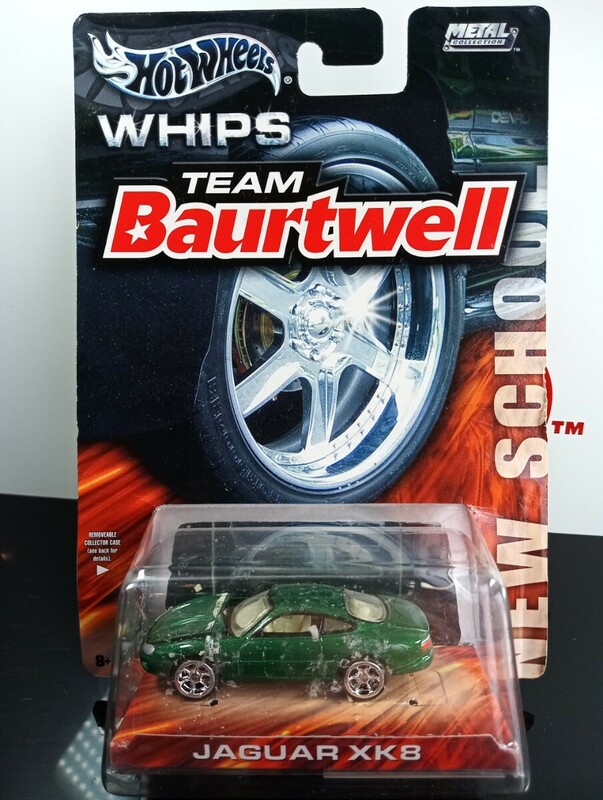 ホットウィール ジャガーXK8　Hot Wheels/JAGUAR/WHIPS TEAM Baurtwell/絶版品/京商/未開封保管品