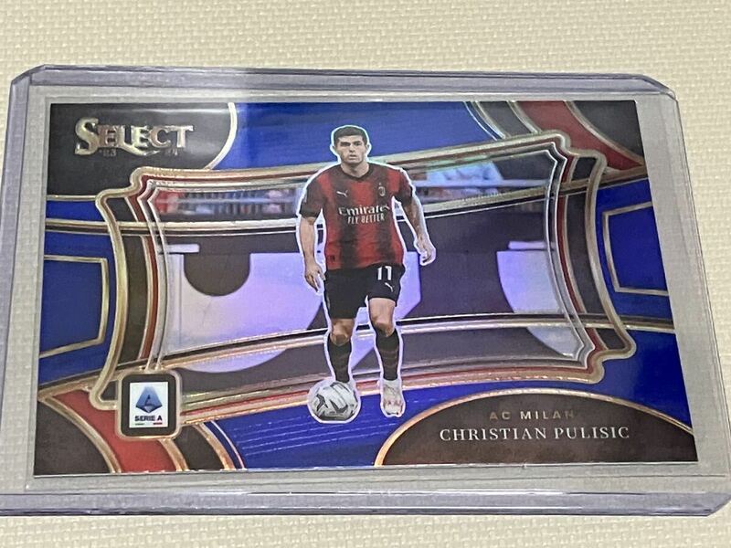 2023-24 panini select serie A soccer blue prizm Christian Pulisic ACミラン